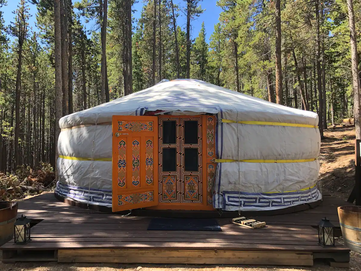 Mongolian Mountain Yurt Colorado Airbnb
