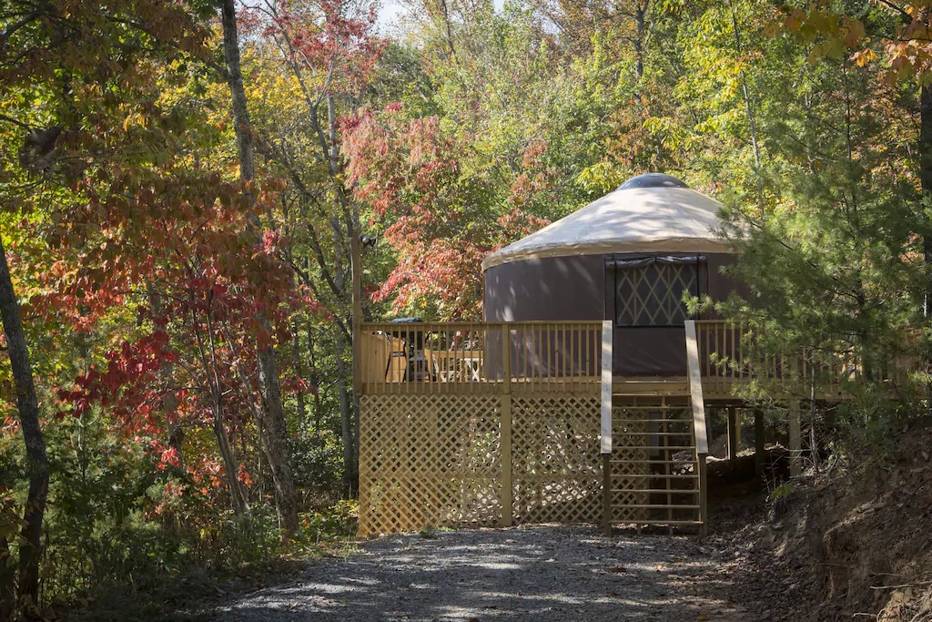 Namaste Yurt a Romantic Retreat in North Carolina