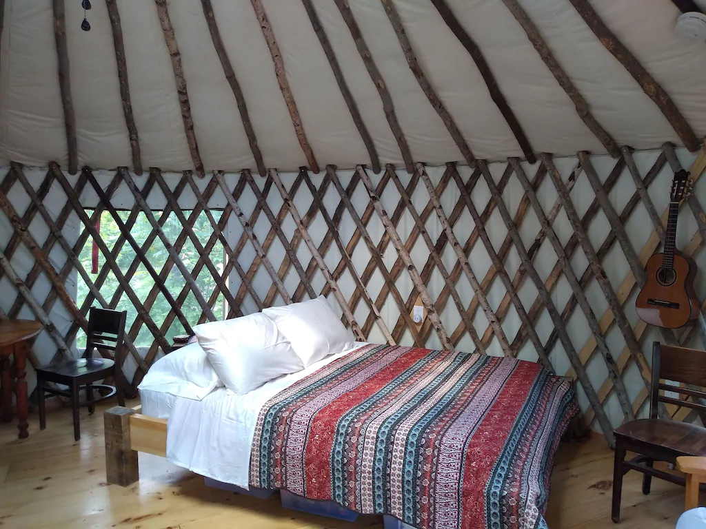 Wild Acres Yurt Rental in Maine