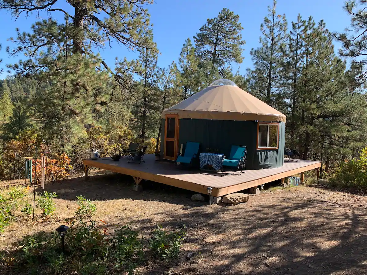 Yellow Jacket Yurt Colorado Airbnb