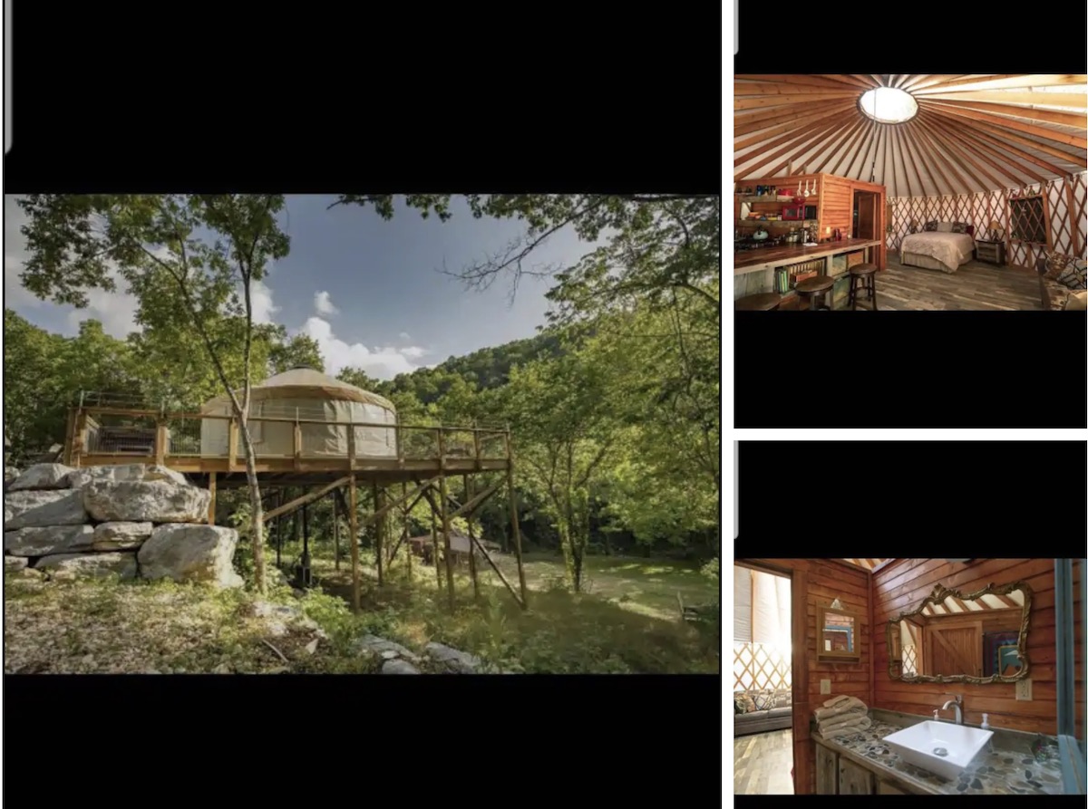 Yurt Arkansas Glamping Airbnb