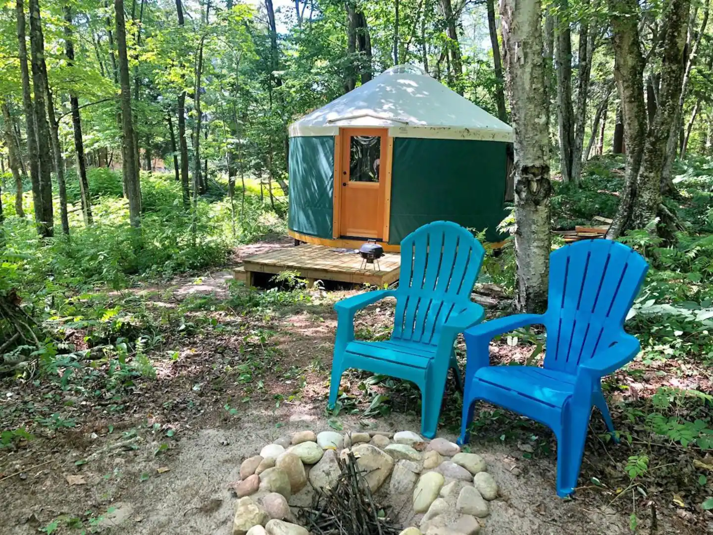 Yurt at AuTrain Lake — Glamping Rocks