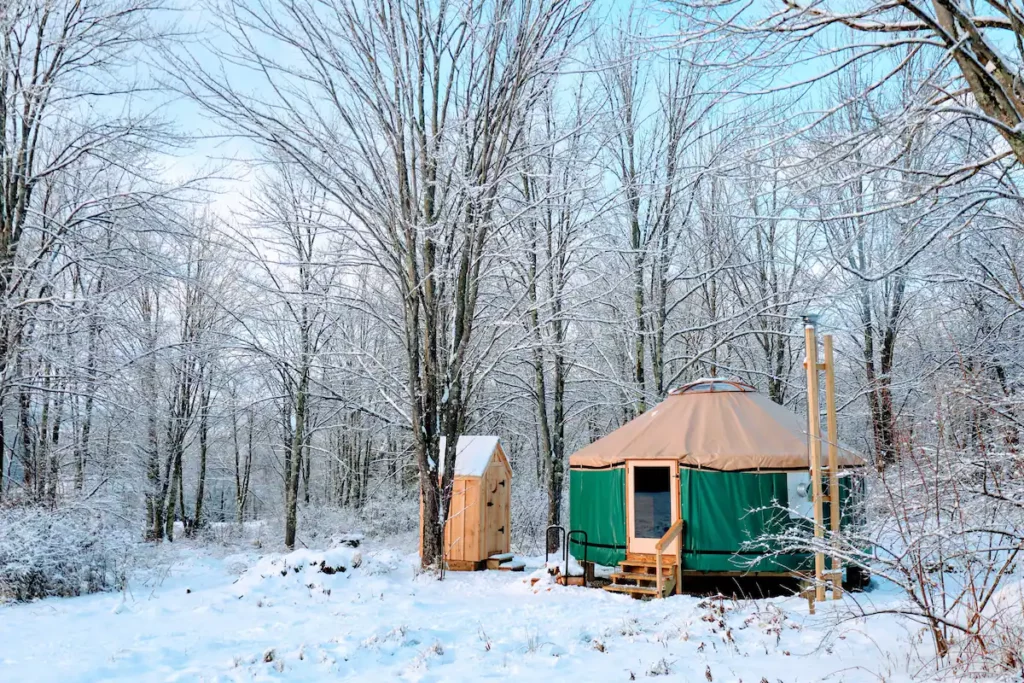 Best Winter Yurt Rental New England