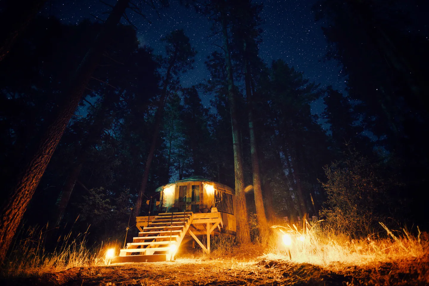 Star gazing yurt in California