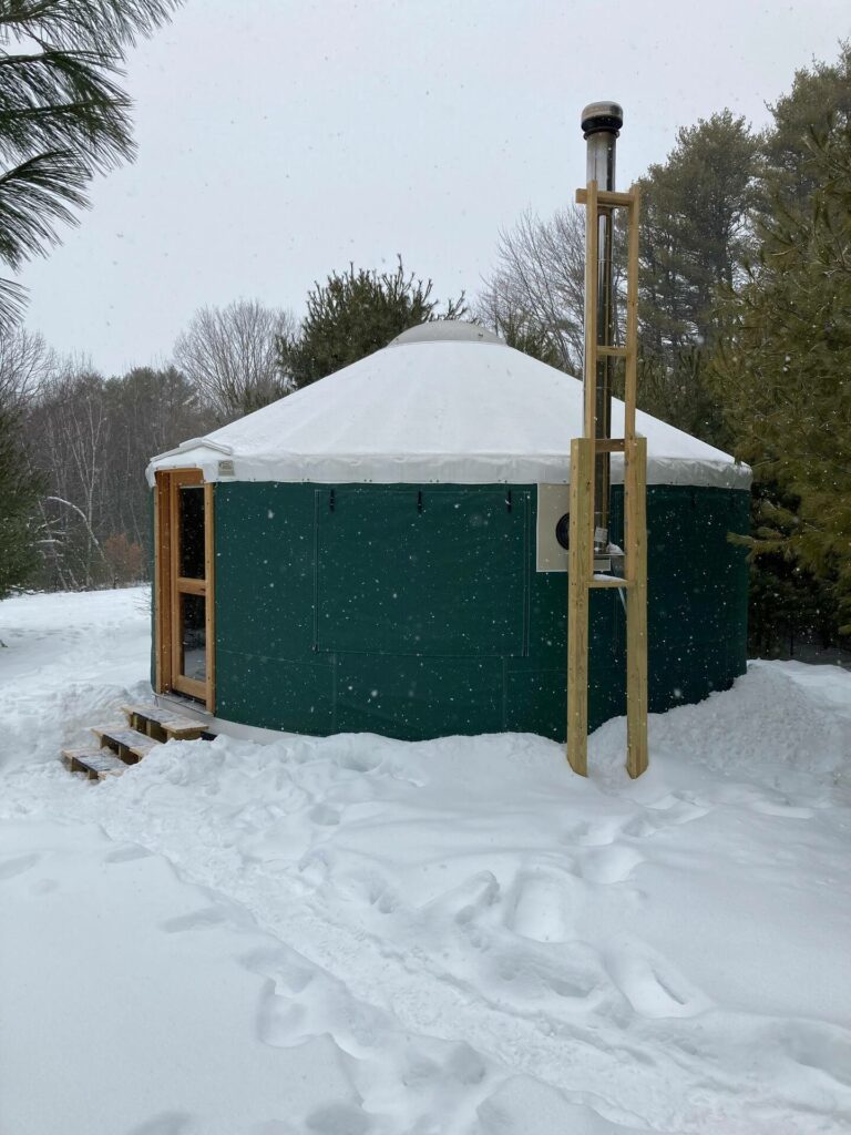 Winter Yurt Rental in Maine