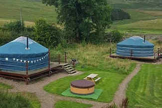 Scottish Yurt Rental with Hot Tub