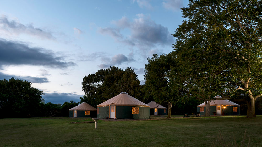 Yurts at Yale Manor